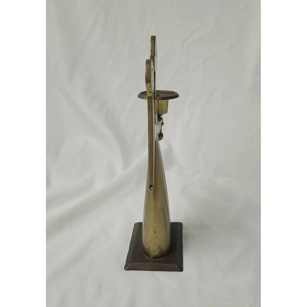 Vintage Brass Angel Candle‎ Holder / Akincilar Imports Candelabra